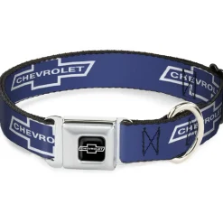 1965 CHEVROLET Bowtie Full Color Black/White Seatbelt Buckle Collar - 1965 CHEVROLET Bowtie Blue/White