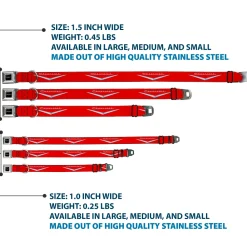 1955-57 CHEVROLET V Emblem Full Color Black Silver Seatbelt Buckle Collar - 1955-57 CHEVROLET V Emblem Red/Silver