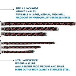 A CHRISTMAS STORY Wreath Logo Full Color Black/Red Seatbelt Buckle Collar - A CHRISTMAS STORY Title Logo and Lights Black/Reds