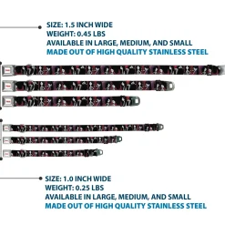 ADVENTURE TIME Title Logo Full Color White Seatbelt Buckle Collar - Adventure Time Marceline Poses Collage Reds