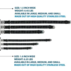 Avatar the Last Airbender Aang Glowing Arrow/Eyes Full Color Black/White Seatbelt Buckle Collar - Avatar the Last Airbender Bending Elements Icons Black/Gray