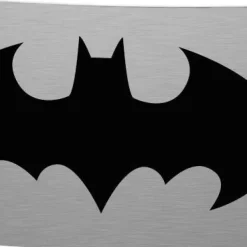 Batman Rock Star Buckle - Brushed Silver/Black
