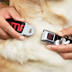 BAYMAX Hanko Full Color Black Red Seatbelt Buckle Collar - BAYMAX Poses Black/White/Red