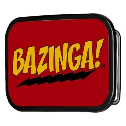 BAZINGA! FCG Red Gold Black - Chrome Rock Star Buckle