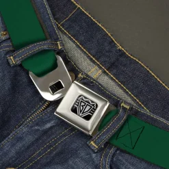BD Wings Logo CLOSE-UP Full Color Black Silver Seatbelt Belt - Hunter Webbing