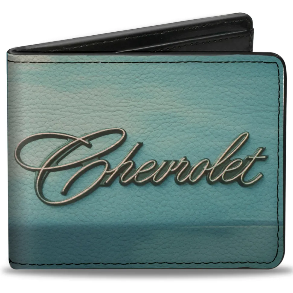 Bi-Fold Wallet - CHEVROLET Side Panel Script Blues/Silvers