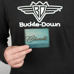 Bi-Fold Wallet - CHEVROLET Side Panel Script Blues/Silvers