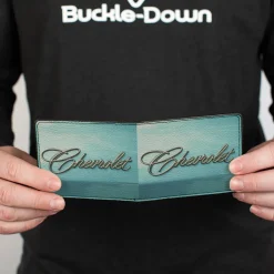 Bi-Fold Wallet - CHEVROLET Side Panel Script Blues/Silvers