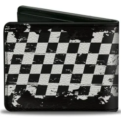 Bi-Fold Wallet - Chevrolet RACING Bowtie Checker Black/White