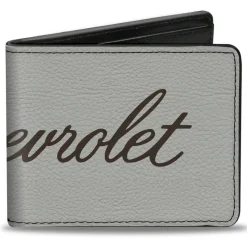 Bi-Fold Wallet - CHEVROLET Script White/Brown