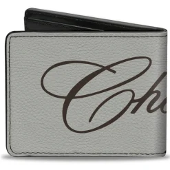 Bi-Fold Wallet - CHEVROLET Script White/Brown