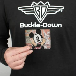 Bi-Fold Wallet - Classic Mickey Sitting Pose CLOSE-UP Stacked Comics