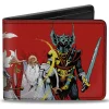 Bi-Fold Wallet - Dungeons & Dragons Five Action Figure Group Pose and Ampersand Logo Red/White
