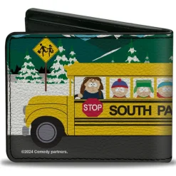 Bi-Fold Wallet - SOUTH PARK ELEMENTARY School Bus Character Group Scene