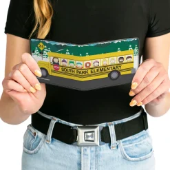 Bi-Fold Wallet - SOUTH PARK ELEMENTARY School Bus Character Group Scene