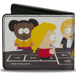Bi-Fold Wallet - South Park Bebe and Wendy Deep Learning Hopscotch Group Scene