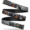 Black Buckle Web Belt - ARKHAM CITY 9-Character Group Grays/White Webbing Webbing