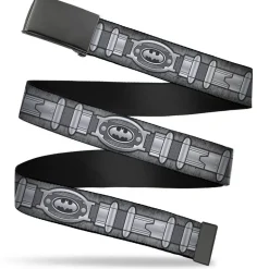 Black Buckle Web Belt - Batman Utility Belt Grays Webbing