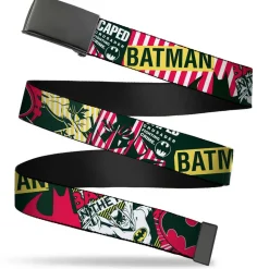 Black Buckle Web Belt - Batman Caped Crusader Webbing
