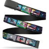 Black Buckle Web Belt - Nick 90's Rewind 13-Mash Up Cassette Tapes Black Webbing