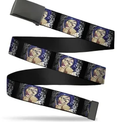 Black Buckle Web Belt - Rock & Roll Ink Webbing