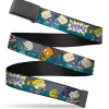 Black Buckle Web Belt - Rugrats Cookie Scene Webbing