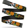 Black Buckle Web Belt - Scooby Doo Halloween2/Ghosts BOO! Webbing