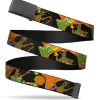 Black Buckle Web Belt - Scooby Doo Halloween/Snack Spells Webbing