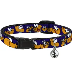 Breakaway Cat Collar with Bell - Road Runner Expressions Royal
