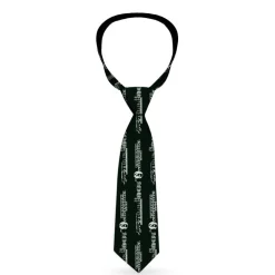 Buckle-Down Necktie - Americana One Hundred Dollar Bill Elements Black/Gray