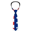 Buckle-Down Necktie - Americana Stars & Stripes2 Blue/White/Red/White