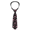 Buckle-Down Necktie - Angry Girl Black/Pink