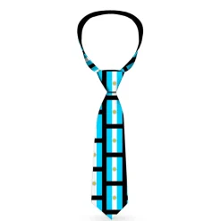 Buckle-Down Necktie - Argentina Flags