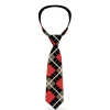 Buckle-Down Necktie - Argyle Black/Gray/Red