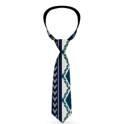Buckle-Down Necktie - Aztec4 Blues/White/Gray