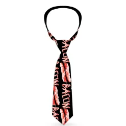Buckle-Down Necktie - Bacon w/Text2
