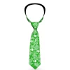 Buckle-Down Necktie - Bandana/Skulls Irish Green/White