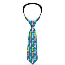 Buckle-Down Necktie - Bowties Blue/Multi Color