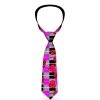 Buckle-Down Necktie - Broken Hearts & Roses w/Fuchsia Plaid