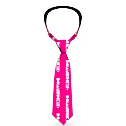 Buckle-Down Necktie - BUCKLE-DOWN Shapes Hot Pink/White
