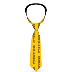 Buckle-Down Necktie - BUCKLE-DOWN Shapes Gold/Leopard Brown