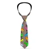 Buckle-Down Necktie - Butterfly Garden Black/White