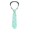 Buckle-Down Necktie - Cacti1 Aqua Blues