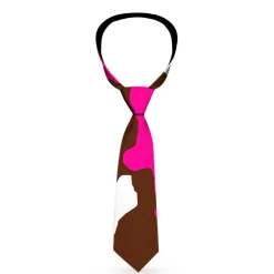 Buckle-Down Necktie - Camo Pink