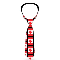 Buckle-Down Necktie - Canada Flags
