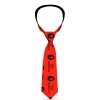 Buckle-Down Necktie - Che Red/Black
