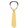 Buckle-Down Necktie - Checker White/TN Orange