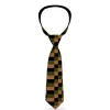 Buckle-Down Necktie - Checker Trio Tan/Black/Olive