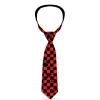 Buckle-Down Necktie - Checker Weathered Black/Red