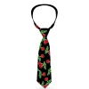 Buckle-Down Necktie - Cherries Scattered Black